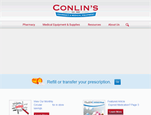 Tablet Screenshot of conlinspharmacy.com
